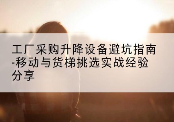 武冈移动式升降机怎么选-工厂采购升降设备避坑指南-移动与货梯挑选实战经验分享
